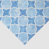 Papier Mousseline Bleu géométrique d'hiver de Flutterby (Détail)