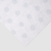 Papier Mousseline Bleu glacé Élégant Flocon de neige Enveloppement c (Détail)