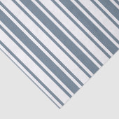 Papier Mousseline Bleu gris et blanc rayures de bonbons (Détail)