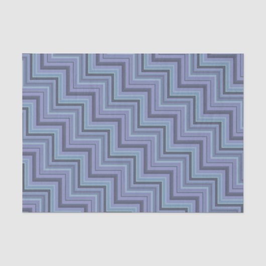 Papier Mousseline Bleu gris rayures motif (Recto)