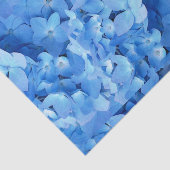Papier Mousseline Bleu Hydrangée véritables fleurs (Détail)