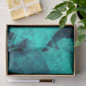 Papier Mousseline Bleu Jagged Abstrait (Cadeau)