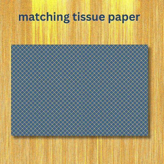 Papier Mousseline Bleu jaune de la marine