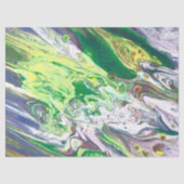 Papier Mousseline Bleu jaune violet Abstrait Découpage (Recto)