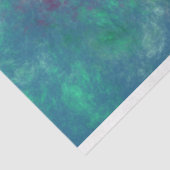 Papier Mousseline Bleu Magenta Vert Violet Orange Abstraction (Détail)