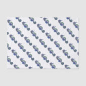 Papier Mousseline Bleu marin (Recto)