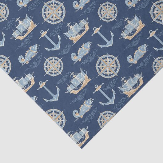 Papier Mousseline Bleu marin (Détail)