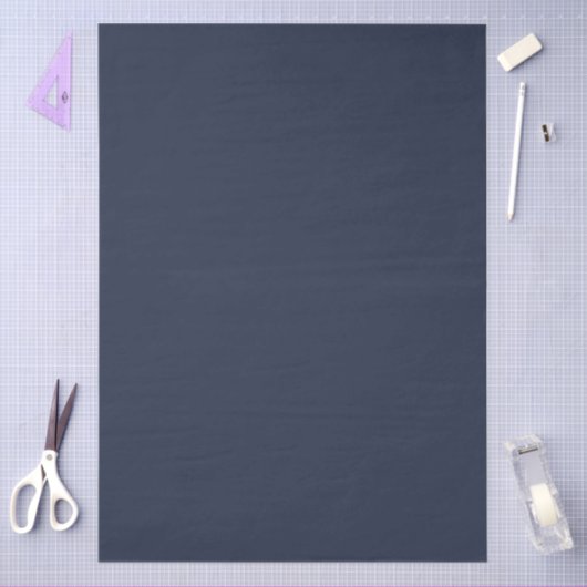 Papier Mousseline Bleu marine (Artisanat)