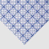 Papier Mousseline Bleu marocain (Détail)