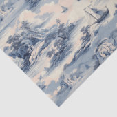 Papier Mousseline Bleu moderne Stom Océan Toile de Jouy Motif (Détail)