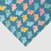 Papier Mousseline Bleu Motif Bleu de Pâques (Détail)