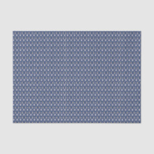 Papier Mousseline Bleu Naval Élégant Ditsy Floral