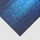 Papier Mousseline Bleu phare une nuit sombre pluvieuse avec gouttes (Détail)
