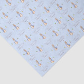 Papier Mousseline Bleu Pierre le lapin (Détail)