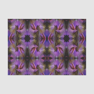 Papier Mousseline Bleu Pinceau Violet Flûte Découpage Abstrait