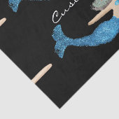 Papier Mousseline Bleu-queue Sirène nager Thunder_Cove (Détail)