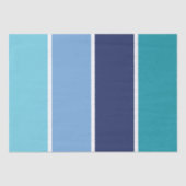 Papier Mousseline Bleu rayé (Recto)