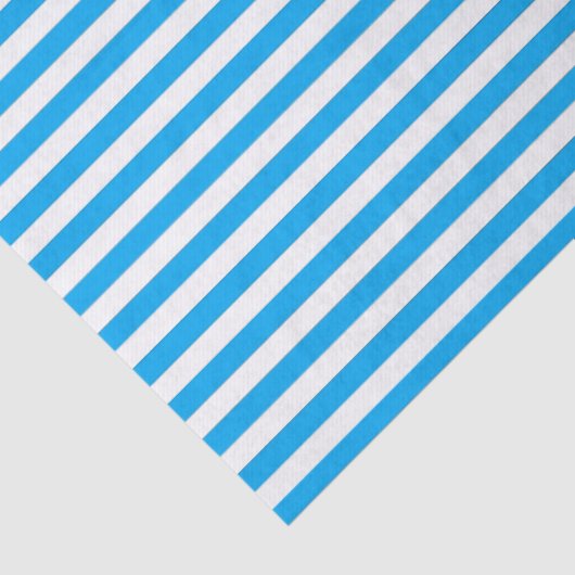 Papier Mousseline Bleu rayé (Détail)