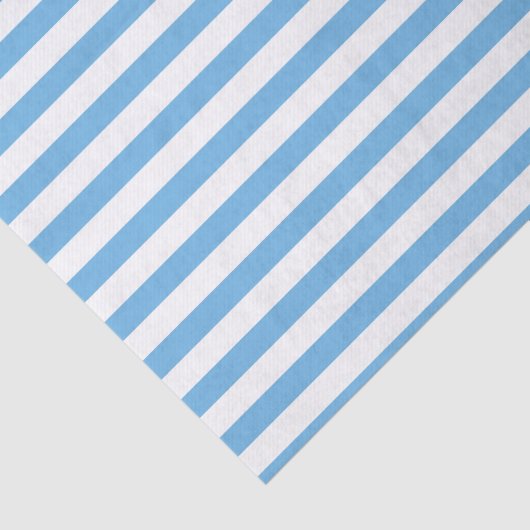 Papier Mousseline Bleu rayé (Détail)