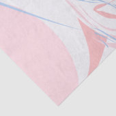 Papier Mousseline Bleu rose Bleu Marbre Swirl Abstrait bébé (Détail)