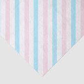 Papier Mousseline Bleu rose Diagonal rayures Sexe Révélation (Détail)