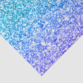 Papier Mousseline Bleu rose et violet Parties scintillant (Détail)