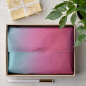 Papier Mousseline Bleu rose ombre dégradé Blur abstrait Design (Cadeau)