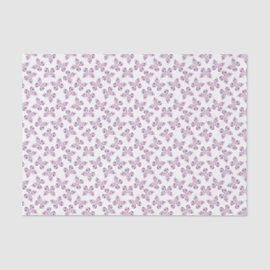 Papier Mousseline Bleu rose violet sur le papillon Motif (Recto)