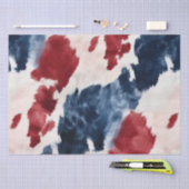 Papier Mousseline Bleu rouge (Artisanat)