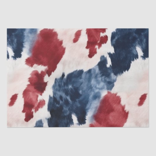 Papier Mousseline Bleu rouge (Recto)