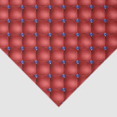 Papier Mousseline Bleu rouge patriotique Faux Tufé (Détail)