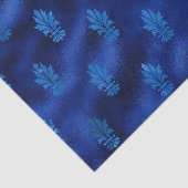 Papier Mousseline Bleu Royal et Argent (Détail)