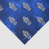 Papier Mousseline Bleu Royal et Argent (Détail)