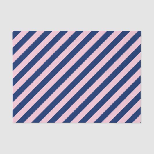 Papier Mousseline Bleu royal et roses (Recto)