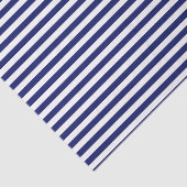 Papier Mousseline Bleu Sailor Stripe (petite échelle) (Détail)