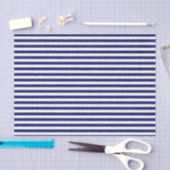 Papier Mousseline Bleu Sailor Stripe (petite échelle) (Artisanat)