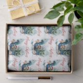 Papier Mousseline Bleu Sled Bébé Reindeer (Cadeau)