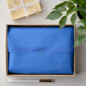 Papier Mousseline BLEU solide (Cadeau)