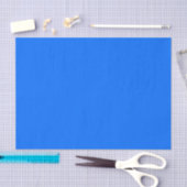 Papier Mousseline BLEU solide (Artisanat)
