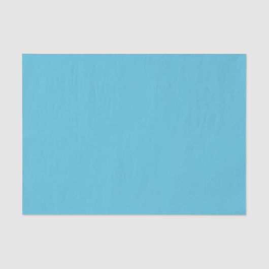 PAPIER MOUSSELINE BLEU SOLIDE PLAIN | TISSUE PAPER (Recto)