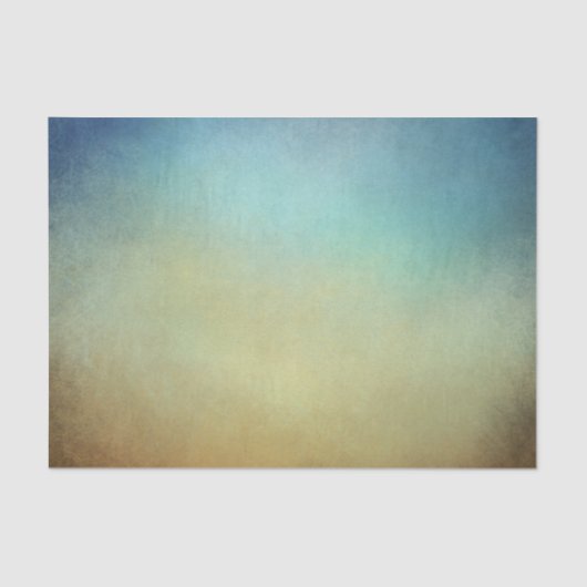 Papier Mousseline Bleu & Tan Fade Artiste (Recto)