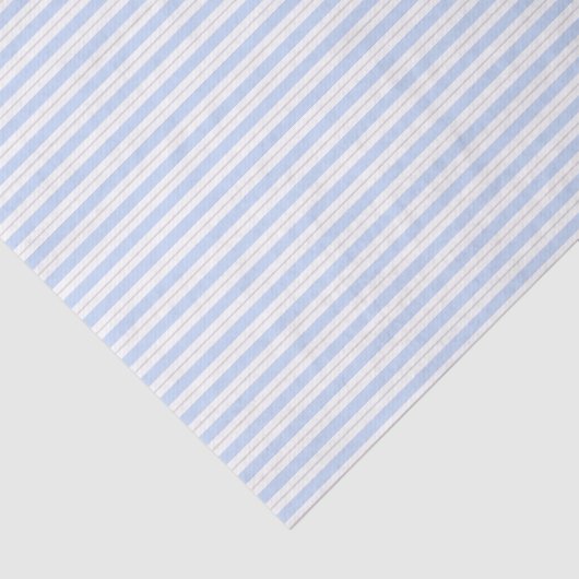 Papier Mousseline Bleu tendre et gris rayé (Détail)