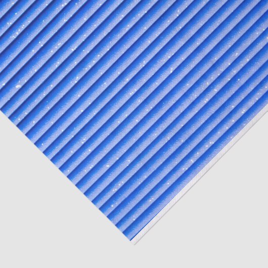 Papier Mousseline Bleu Tons géométriques (Détail)