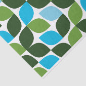 Papier Mousseline Bleu, vert, cool, tendance, nature moderne abstrai (Détail)
