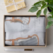 Papier Mousseline Bleu victorien Stripe Chaise Lounge Tissu Papier (Cadeau)