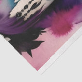 Papier Mousseline Bleu violet belle Goth Performer Découpage (Détail)