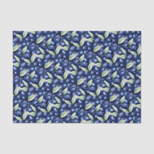 Papier Mousseline Bleuets élégants