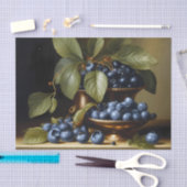 Papier Mousseline Bleus sur une table (Artisanat)
