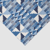 Papier Mousseline Bloc de Kente - Indigo doux (Détail)