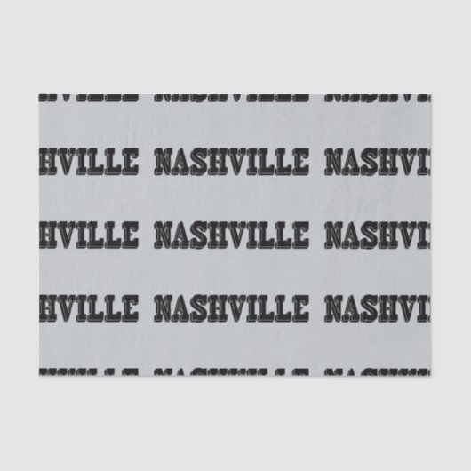 Papier Mousseline Bloc de noir de Nashville (Recto)